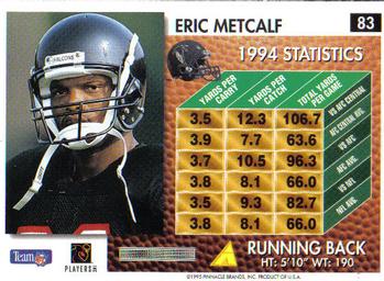 1995 Summit #83 Eric Metcalf Back