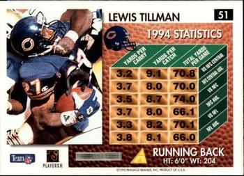 1995 Summit #51 Lewis Tillman Back