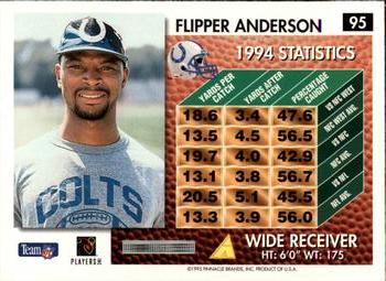 1995 Summit #95 Flipper Anderson Back