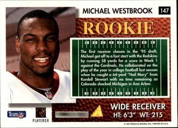 1995 Summit #147 Michael Westbrook Back