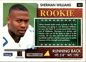 1995 Summit #161 Sherman Williams Back