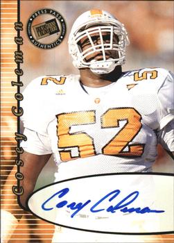 2000 Press Pass - Authentics #NNO Cosey Coleman Front