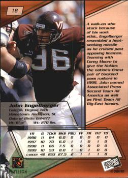 2000 Press Pass - Gold Zone #18 John Engelberger Back