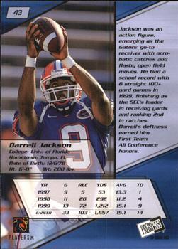 2000 Press Pass - Gold Zone #43 Darrell Jackson Back