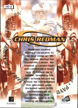 2000 Press Pass - Paydirt #PD8 Chris Redman Back