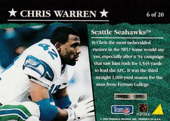 1995 Summit - Backfield Stars #6 Chris Warren Back