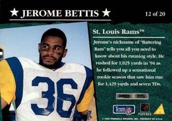 1995 Summit - Backfield Stars #12 Jerome Bettis Back