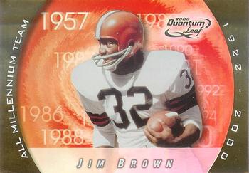 2000 Quantum Leaf - All-Millennium Team #AMT-JB Jim Brown Front