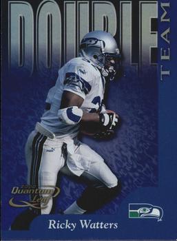 2000 Quantum Leaf - Double Team #DT-14 Ricky Watters / Jon Kitna Front