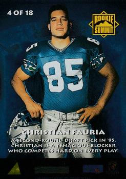 1995 Summit - Rookie Summit #4 Christian Fauria Back