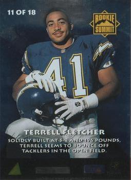1995 Summit - Rookie Summit #11 Terrell Fletcher Back