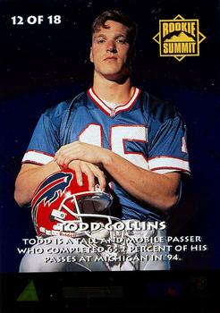 1995 Summit - Rookie Summit #12 Todd Collins Back