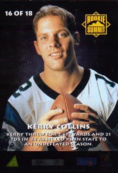 1995 Summit - Rookie Summit #16 Kerry Collins Back