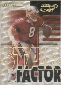 2000 Quantum Leaf - Star Factor #SF 26 Steve Young Front