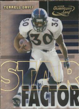 2000 Quantum Leaf - Star Factor #SF 30 Terrell Davis Front