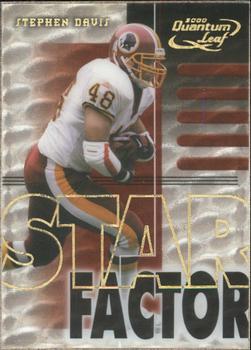 2000 Quantum Leaf - Star Factor #SF 36 Stephen Davis Front