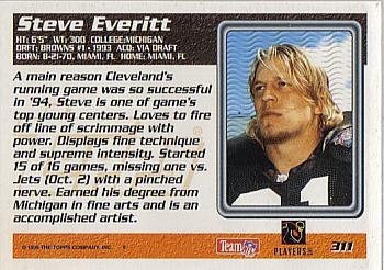 1995 Topps #311 Steve Everitt Back