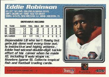 1995 Topps #406 Eddie Robinson Back
