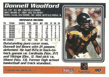 1995 Topps #90 Donnell Woolford Back