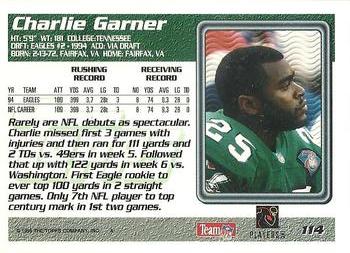 1995 Topps #114 Charlie Garner Back