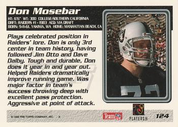 1995 Topps #124 Don Mosebar Back