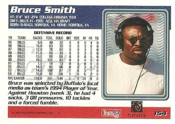 1995 Topps #154 Bruce Smith Back