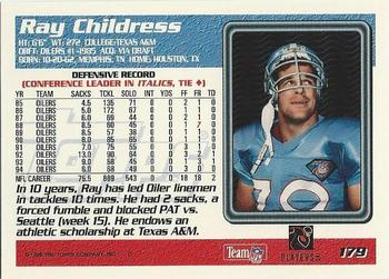 1995 Topps #179 Ray Childress Back