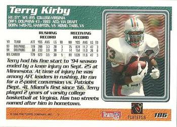 1995 Topps #186 Terry Kirby Back