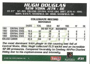 1995 Topps #231 Hugh Douglas Back