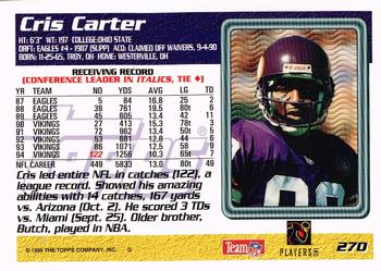 1995 Topps #270 Cris Carter Back