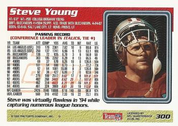 1995 Topps #300 Steve Young Back