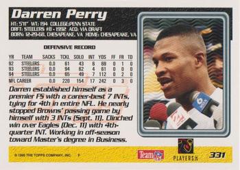 1995 Topps #331 Darren Perry Back