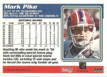 1995 Topps #344 Mark Pike Back