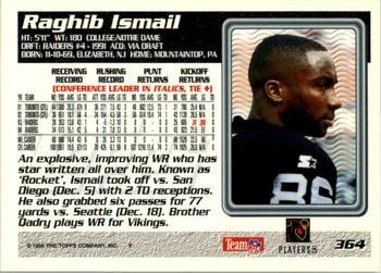 1995 Topps #364 Raghib Ismail Back