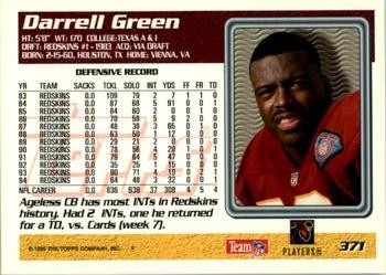 1995 Topps #371 Darrell Green Back