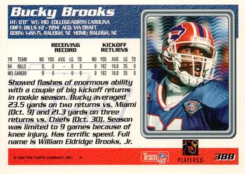 1995 Topps #388 Bucky Brooks Back