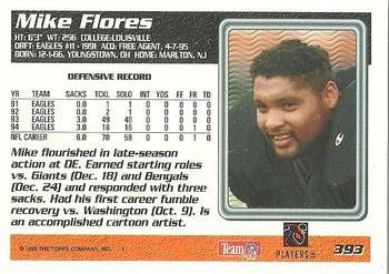 1995 Topps #393 Mike Flores Back