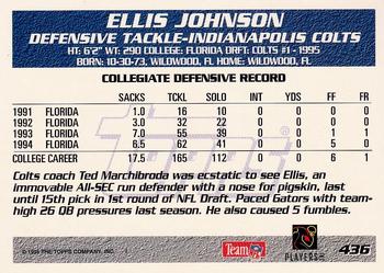 1995 Topps #436 Ellis Johnson Back