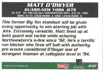 1995 Topps #432 Matt O'Dwyer Back