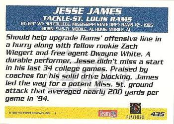1995 Topps #435 Jesse James Back