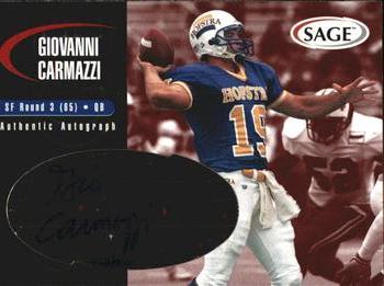 2000 SAGE - Autographs Red #A7 Giovanni Carmazzi Front