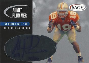 2000 SAGE - Autographs Silver #A34 Ahmed Plummer Front
