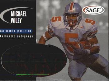 2000 SAGE - Autographs Silver #A50 Michael Wiley Front