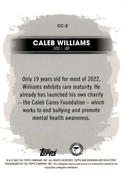 2022-23 Bowman's Best University - Campus Captains #CC-2 Caleb Williams Back