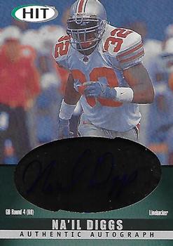 2000 SAGE HIT - Autographs Emerald #A20 Na'il Diggs Front