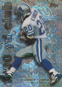 1995 Topps - 1000/3000 Yard Club Power Boosters #1 Barry Sanders Front