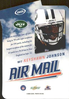 2000 Score - Air Mail #AM06 Keyshawn Johnson Back