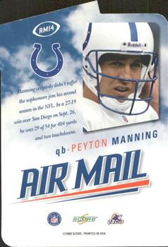 2000 Score - Air Mail #AM14 Peyton Manning Back