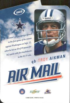 2000 Score - Air Mail #AM18 Troy Aikman Back