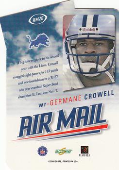 2000 Score - Air Mail #AM28 Germane Crowell Back